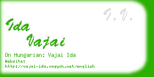 ida vajai business card